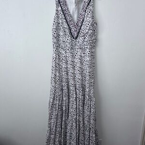 eShakti Custom Made Floral Pleated Maxi Dress